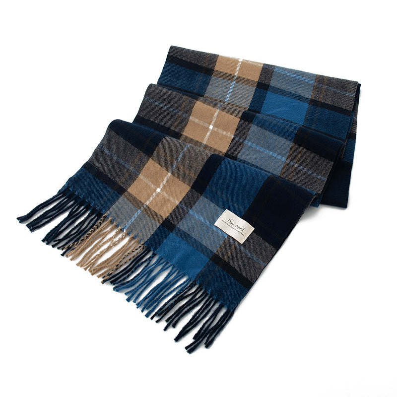 Wholesale Cashmere Feel Autumn/winter Christmas Plaid Scarf